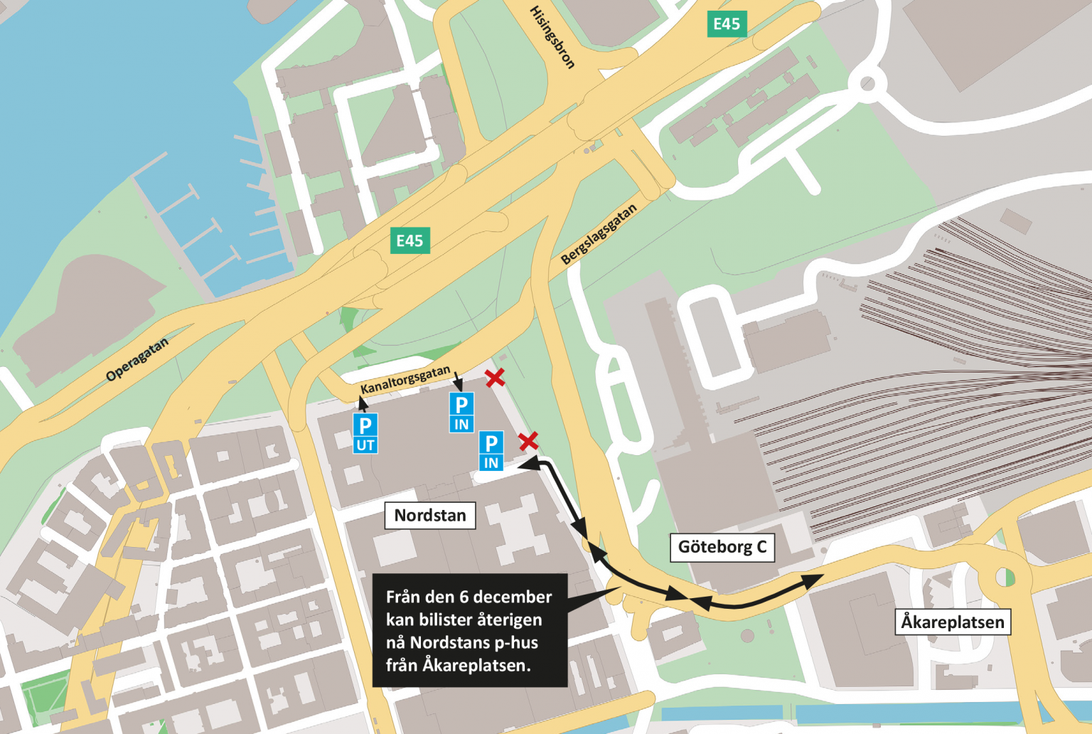 Nu kan Nordstans p hus nås från Åkareplatsen Trafik Göteborg Trafik