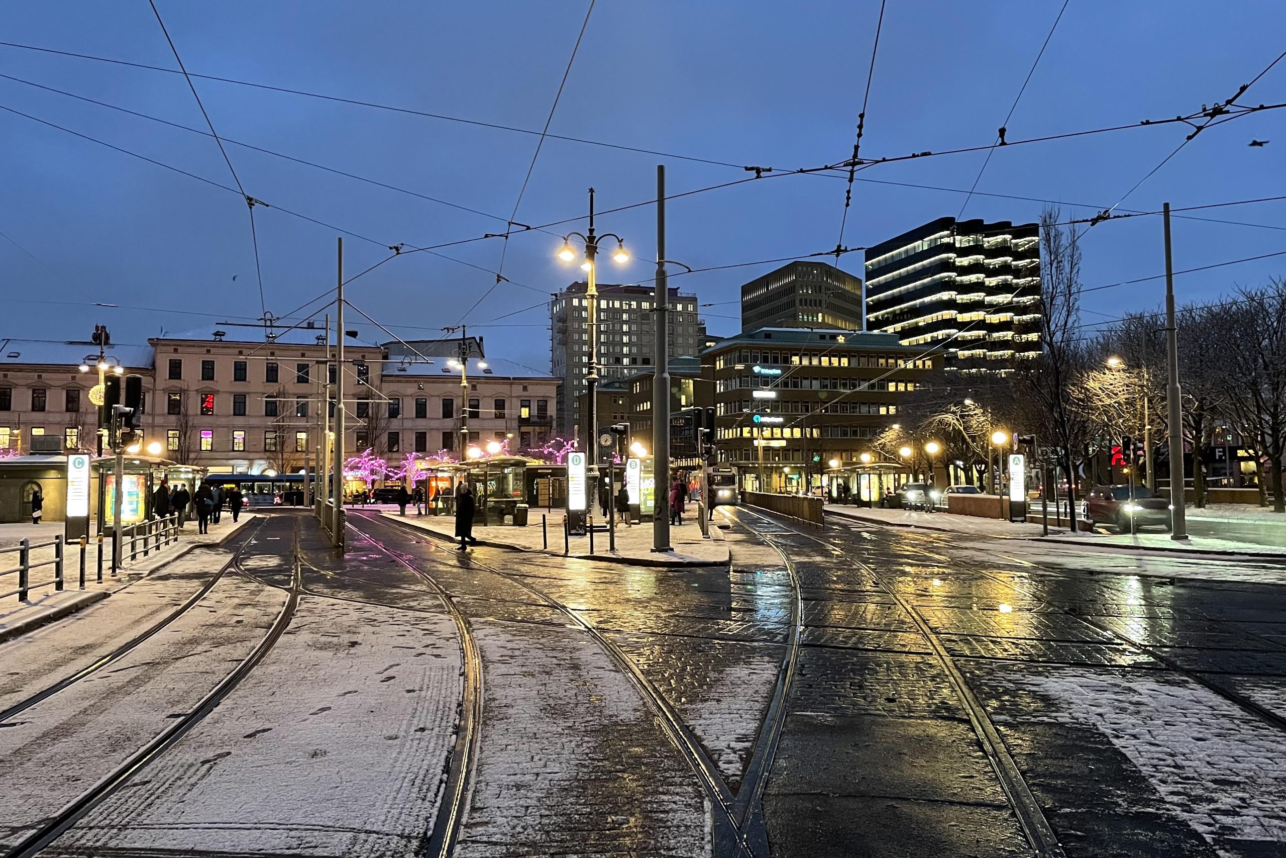 Biltrafik mot Järntorget leds om nattetid