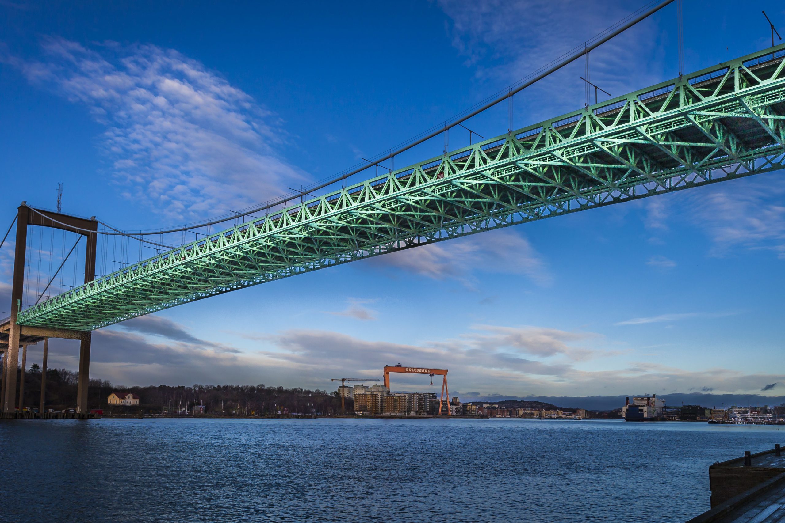 Nattarbeten påverkar trafiken över Älvsborgsbron