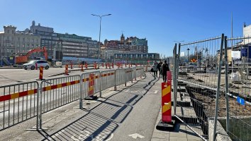 Gång- och cykelbana byggs om på Operagatan