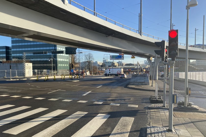 Stadstjänarebron stängs för bilar men hålls öppen för gång-, cykel- och kollektivtrafik. Foto: Trafik Göteborg