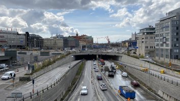 Trafiken i Götatunneln är dubbelriktad