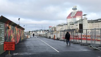Gång- och cykelväg stängs vid Kanaltorget