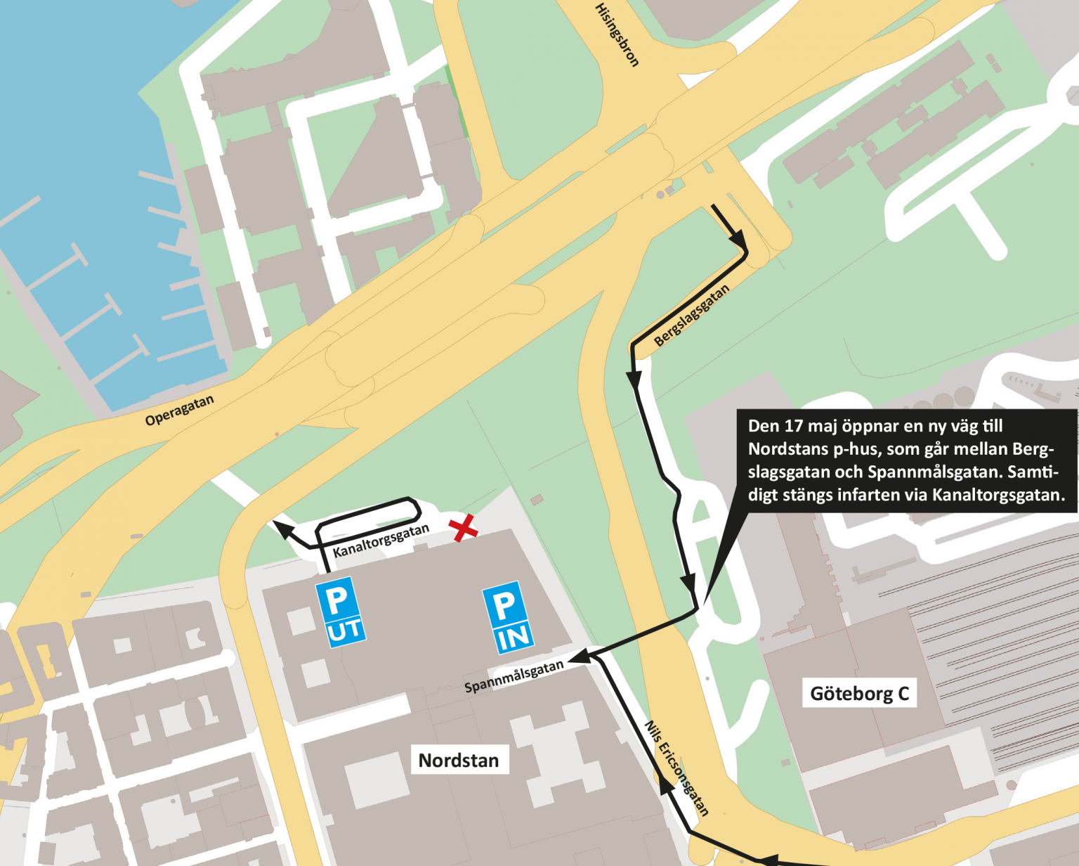 Ny Väg Till Nordstans Parkeringshus - Trafik Göteborg : Trafik Göteborg