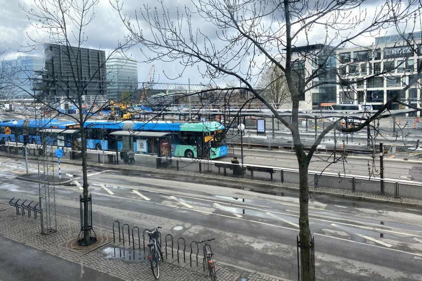 Nya hållplats Nordstan sedd från Femman-huset. Foto: Trafik Göteborg