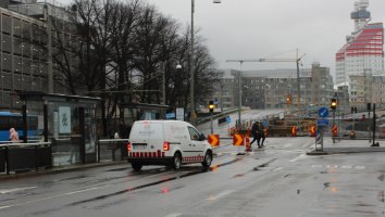 Götaälvbron stängs för biltrafik mot Hisingen
